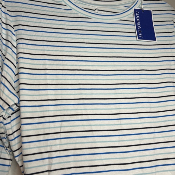 NWT ADDISON BAY LONG SLEEVE STRIPED TOP SIZE LARGE - Picture 2 of 4
